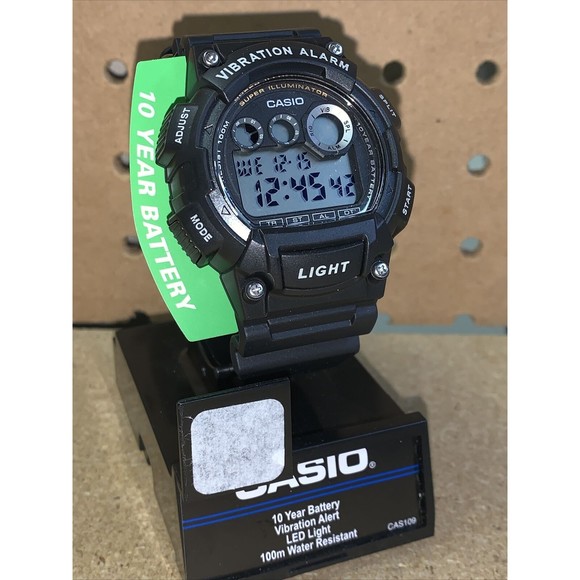 Casio W735H-1AV Men’s Digital Sport Watch Dual Time Countdown Timer Stopwatch - Picture 4 of 8